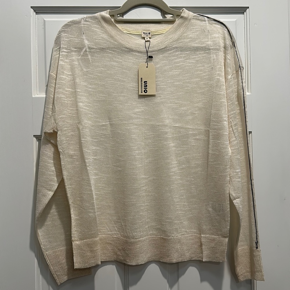 NWT UNIQ Sheer Lightweight Sweater - Small/Medium